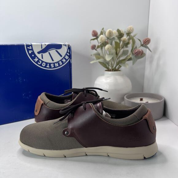 Birkenstock Minot Leather/Textile Sneaker Brown Regular Fit Women 11/Men 9 NWB - Picture 7 of 10